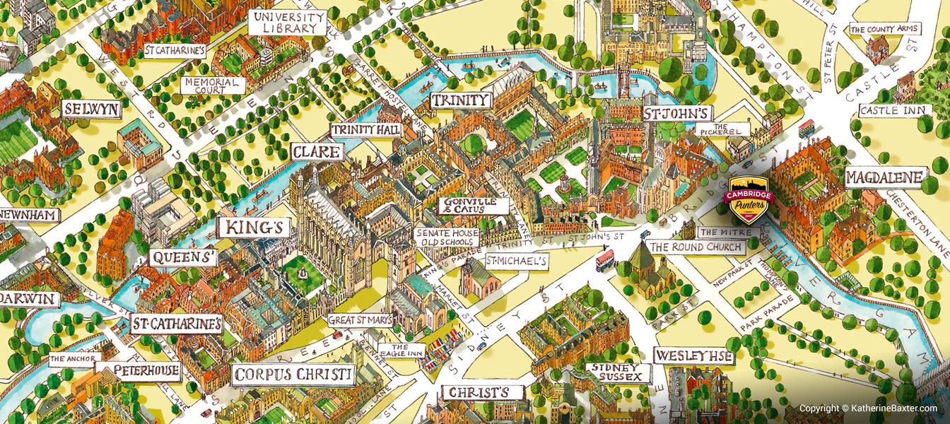 Cambridge Punters Location Map